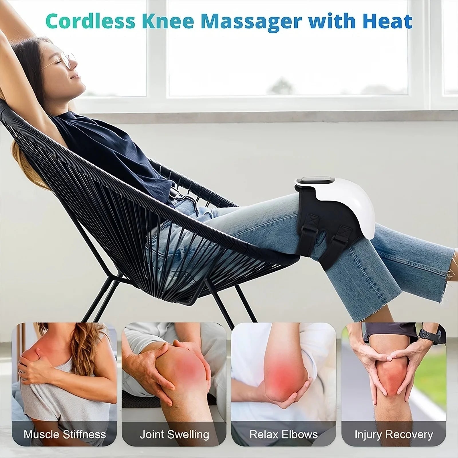 Knee Massager With Heat, Vibration And Infrared Relief